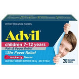 Advil Children 7 - 12 Years Raspberry 20 Chewable Tablets - RPP ONLINE