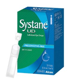 Alcon Systane UD润滑剂眼滴无防腐剂0.8ml 30小瓶