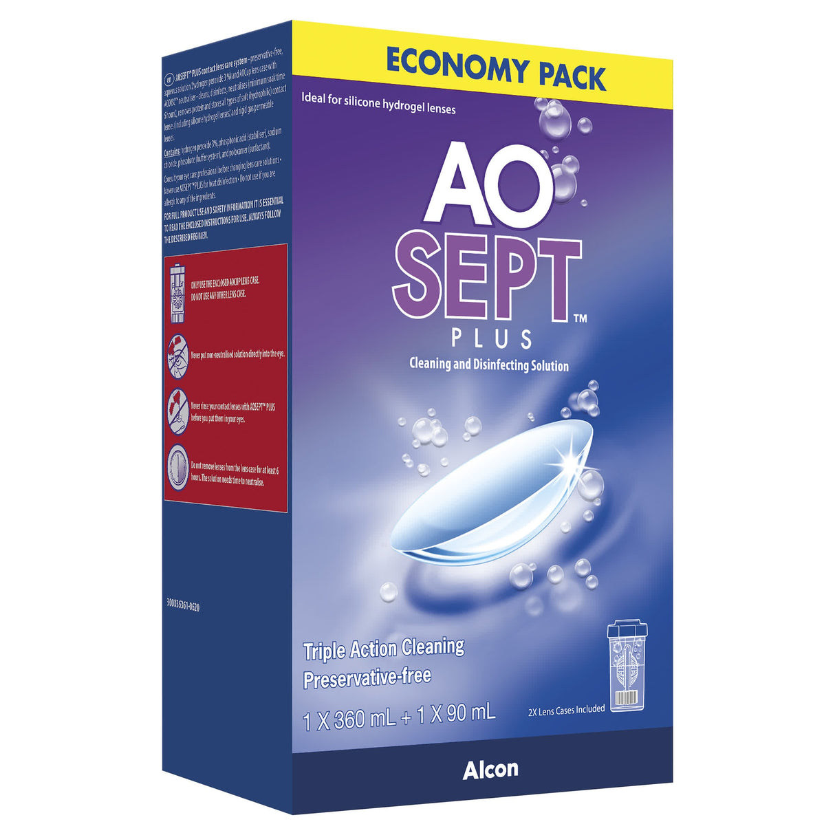 Aosept Plus Cleaning And Disinfecting Solution Pack 450ml