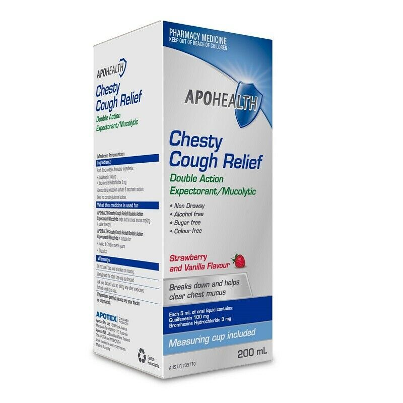 APOHealth Chesty Cough Relief 200ml (EXP: 30/05/2025)