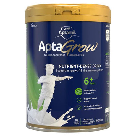 Aptamil AptaGrow Nutrient-Dense Milk Drink From 6+ Years 900g