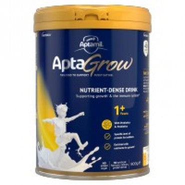 เครื่องดื่มนมวัว aptamil aptagrow สารอาหารหนาแน่นตั้งแต่ 1 ปีขึ้นไป 900 กรัม