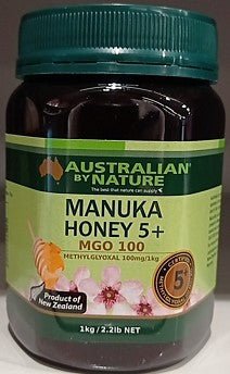 Australian By Nature Manuka Honey 5+ (MGO 100) 1kg - RPP ONLINE