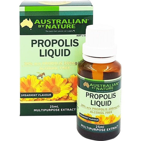 Australian By Nature Propolis Liquid Alcohol Free Spearmint Flavour 25ml - RPP ONLINE