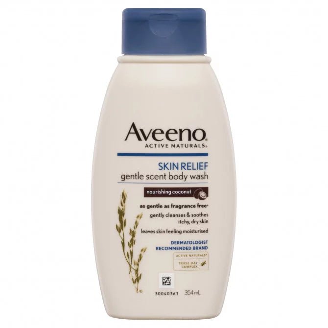 Aveeno Skin Relief Gentle Scent Body Wash Nourishing Coconut 354ml - RPP ONLINE