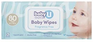 Baby U Baby Wipes 80 Pack - RPP ONLINE