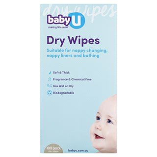 Baby U Dry Wipes 100 Pack - RPP ONLINE