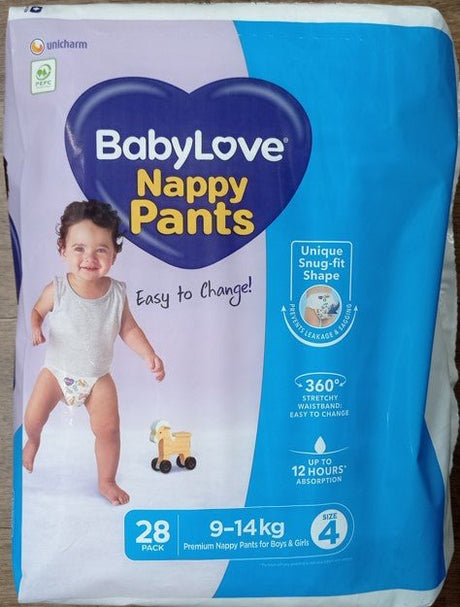 BabyLove Nappy Pants Toddler Size 4, 9 - 14kg 28 Pack - RPP ONLINE