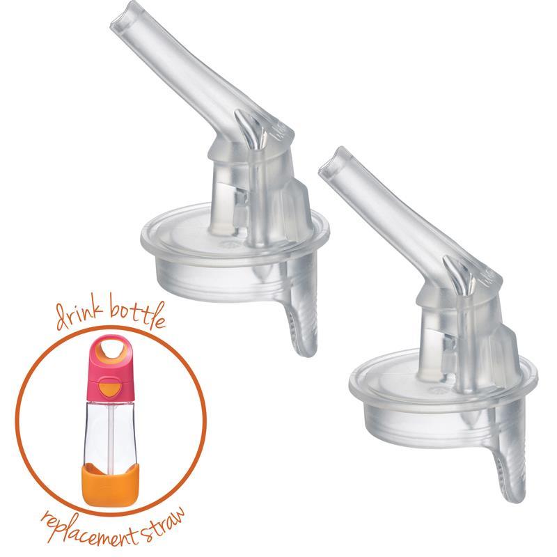 B.Box Tritan Drink Bottle Replacement Straw Tops 2 Pack