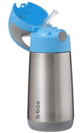 B.Box Insulated Drink Bottle 350ml - Blue Slate 12m+