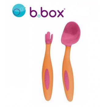 B.Box Toddler Cutlery Set Strawberry Shake 9m+ - RPP ONLINE