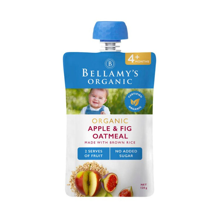 Bellamy's Organic Apple & Fig Oatmeal 4+ Months 120g - RPP ONLINE