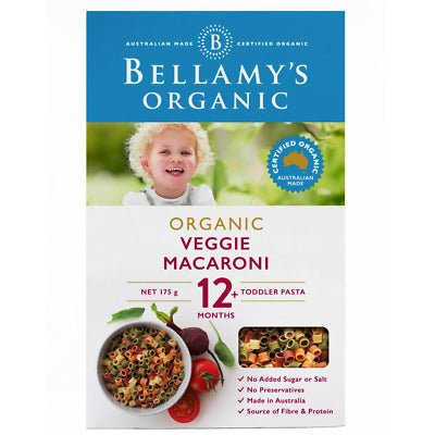 Bellamy's Organic Veggie Pasta Marconi 12+ Months 175g - RPP ONLINE