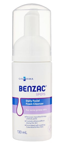 Benzac Daily Facial Foam Cleanser 130ml