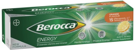 Berocca Energy橙色风味泡腾片15包