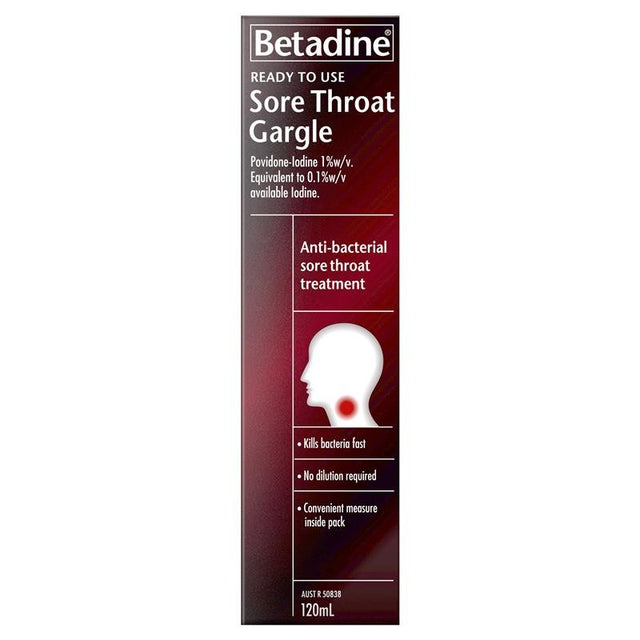 Betadine Sore Throat Gargle 120ml - RPP ONLINE