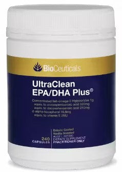 Bioceuticals Ultraclean EPA/DHA Plus 240 แคปซูลอ่อนนุ่ม