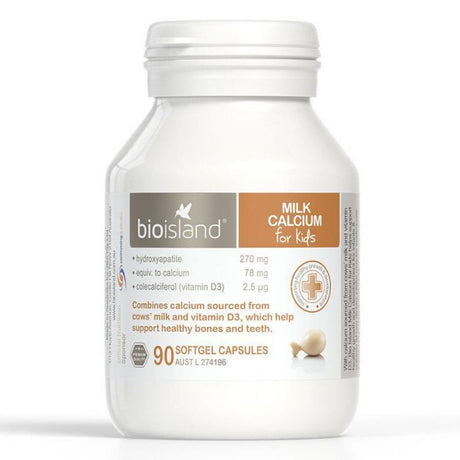 Bio Island Milk Calcium for Kids 90 Capsules - RPP ONLINE