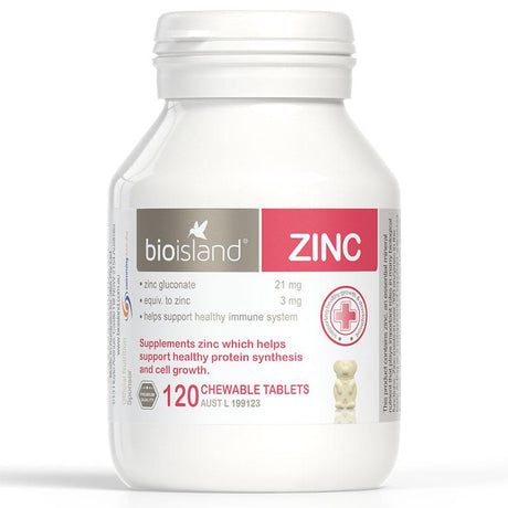 Bio Island Zinc for Kids 120 Tablets - RPP ONLINE