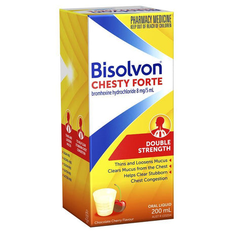 Bisolvon Chesty Forte Oral Liquid 200mL - RPP ONLINE