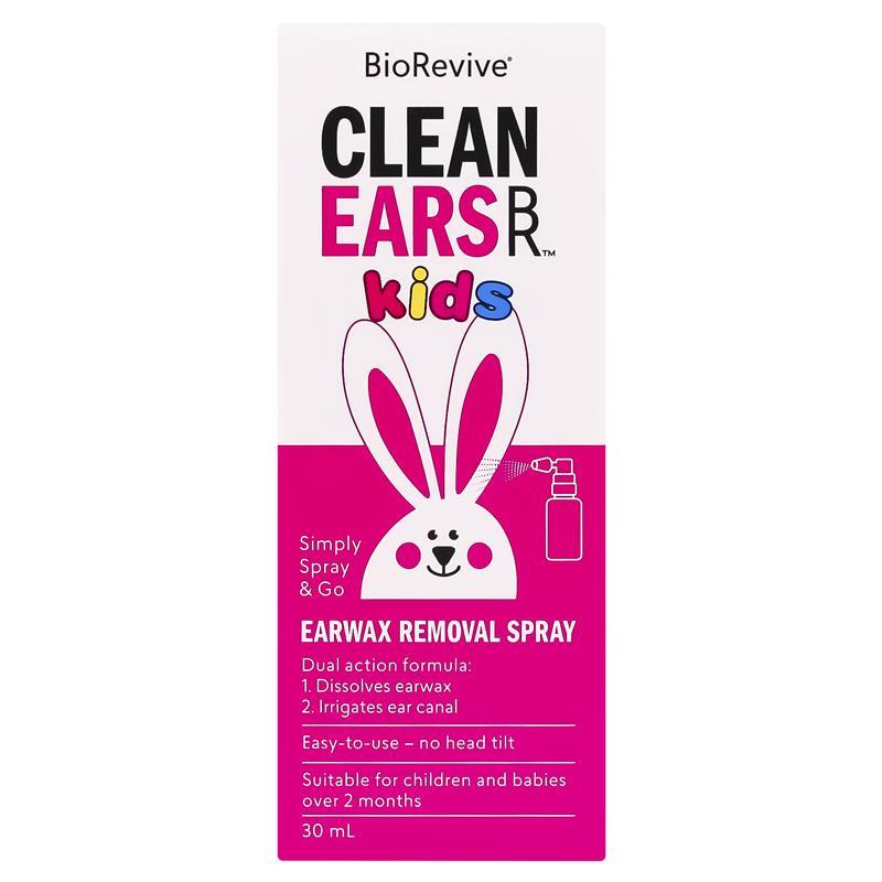 BioRevive CleanEars Kids Ear Wax Removal Spray 30mm