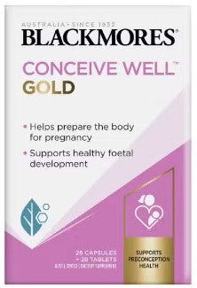 Blackmores Conceive Well Gold 28 Tablets + 28 Capsules