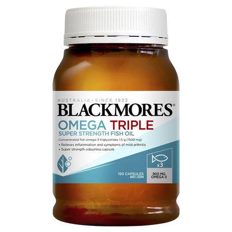 Blackmores Omega Triple Super Strength Fish Oil 150 Capsules - RPP ONLINE