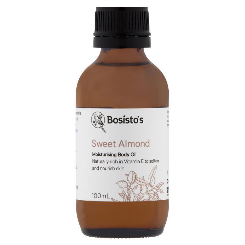 Bosisto's Sweet Almond Moisturising Body Oil 100mL