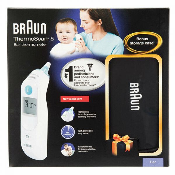 ของขวัญ Braun Thermoscan พร้อมกรณีป้องกันโบนัส