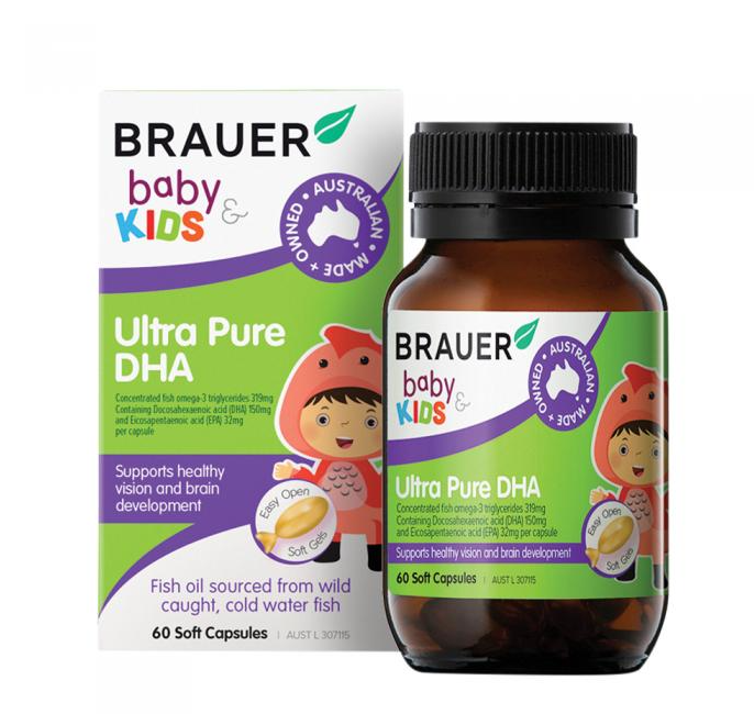 Brauer Baby & Kids Ultra Pure DHA 60 viên