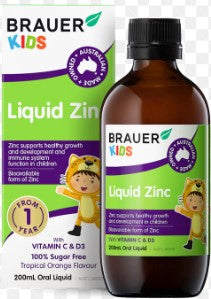 Brauer Baby & Kids Liquid Zinc 200ml