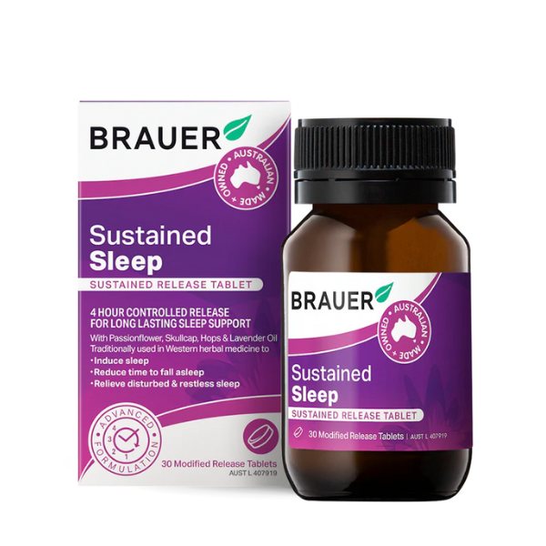 Brauer Sustained Sleep Sustained Release 30 Tablets