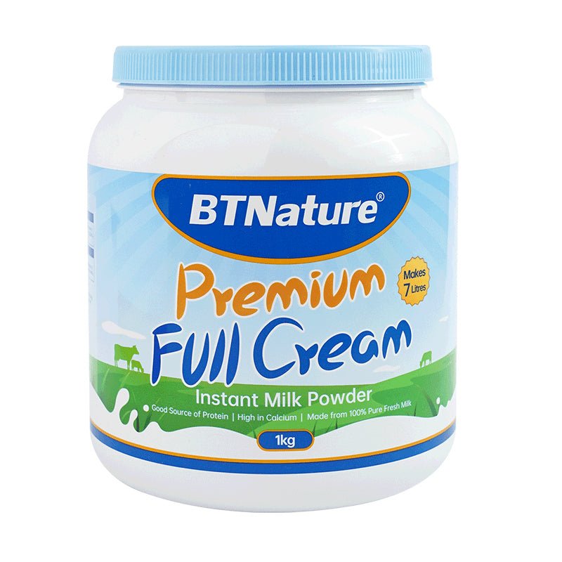 BTNature Premium Full Cream Instant Milk Powder 1kg - RPP ONLINE