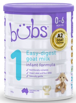 Bubs Goat Infant Formula Stage 1 800g