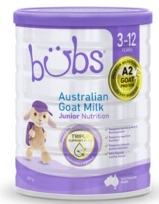 Bubs Goat Junior Goat Milk Stage 4 3-12 Years 800g