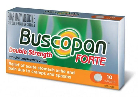 Buscopan Forte Double Strength 20mg 10 Tablets - RPP ONLINE