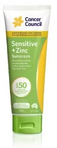 Cancer Council Sensitive + Zinc SPF50 75ml