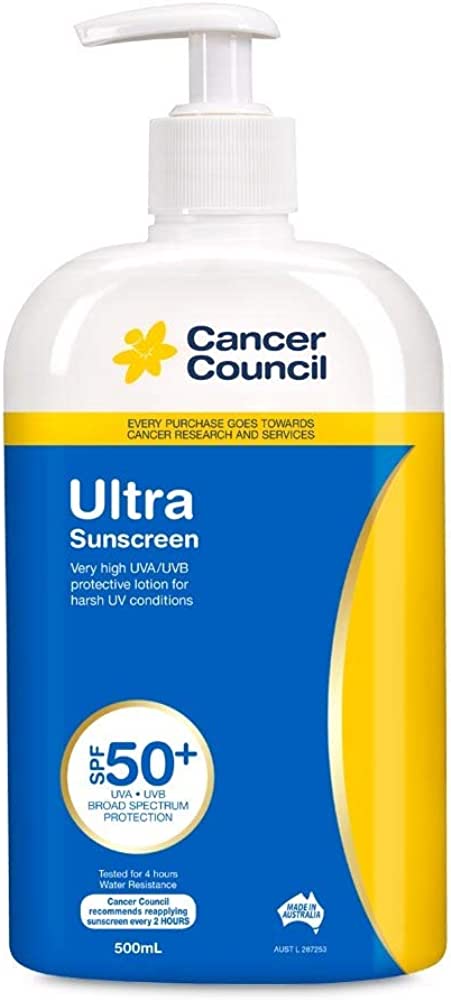 Cancer Council Ultra Sunscreen SPF 50+ Pump 500ml - RPP ONLINE