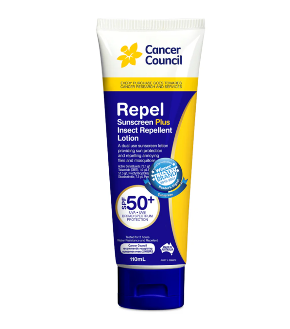 Cancer Council Repellent Sunscreen SPF50+ 110ml