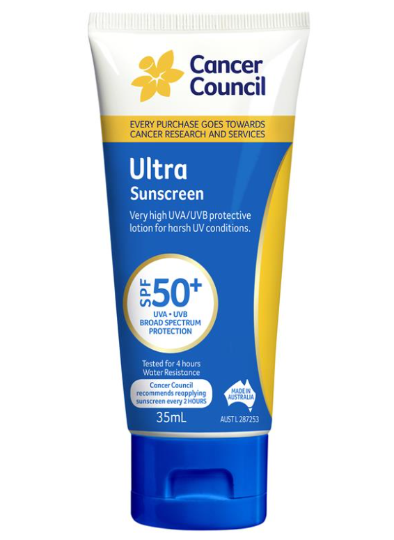 Cancer Council Ultra Sunscreen SPF50+ 35mL