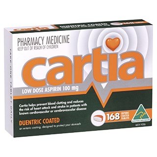 Cartia Low Dose Aspirin 100mg 168 Tablets - RPP ONLINE