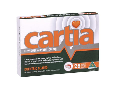 Cartia Low Dose Aspirin 100mg 28 Tablets - RPP ONLINE