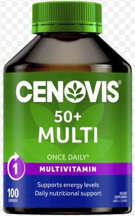 Cenovis Once Daily 50+ Multi 100 Capsules (EXP: 30/03/2025)