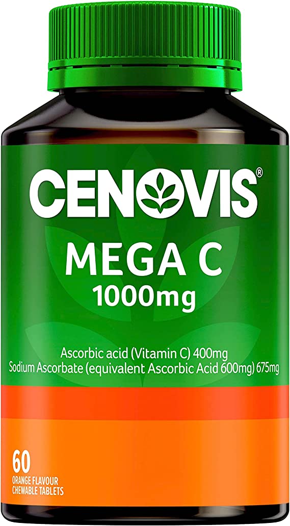 Cenovis Mega C Orange Flavour 1000mg 60 Tablets - RPP ONLINE