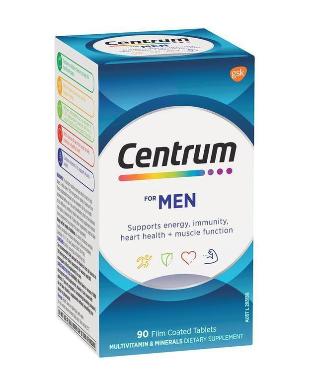 Centrum For Men 90 Tablets - RPP ONLINE