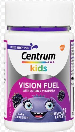 Centrum Kids Vision Fuel 50 Chewable Tablets - RPP ONLINE