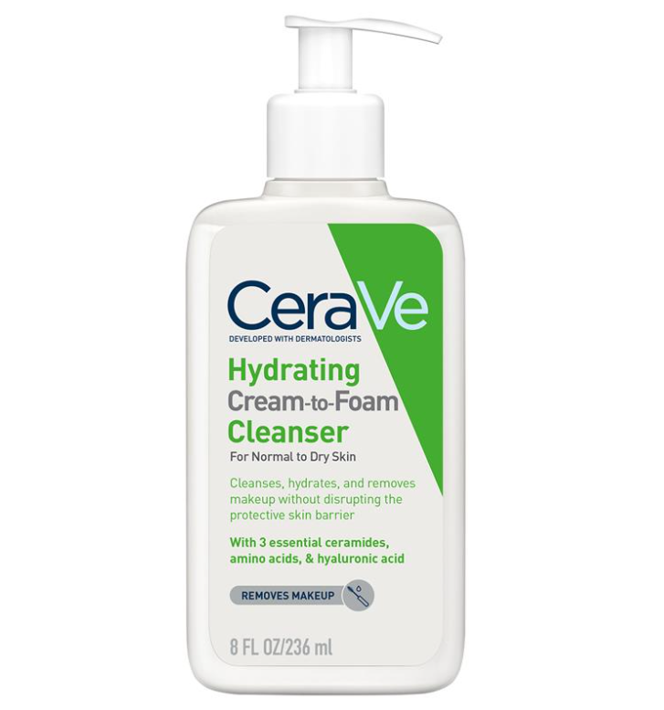 CeraVe Hydrating Cream-to-Foam Cleanser 236ml