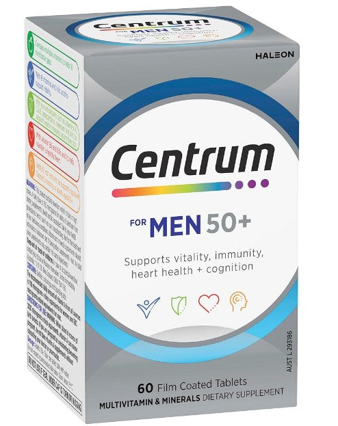 Centrum For Men 50+ 60 Tablets