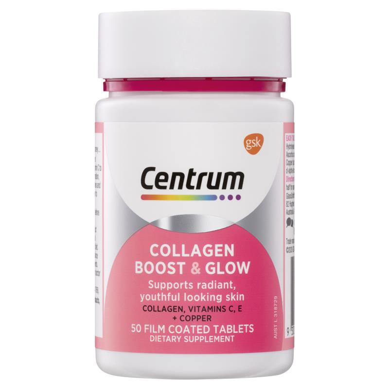 Centrum Collagen Boost & Glow 50 Tablets