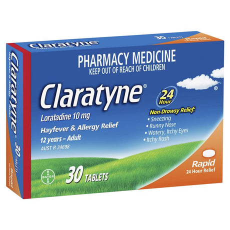 Claratyne Allergy & Hayfever Relief 30 Tablets - RPP ONLINE